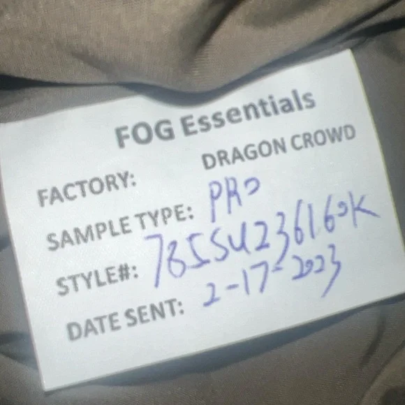 Essentials Fear of God Essentials Corduroy Full Zip JacketBlackNEW/NWOT